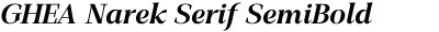 GHEA Narek Serif SemiBold Italic